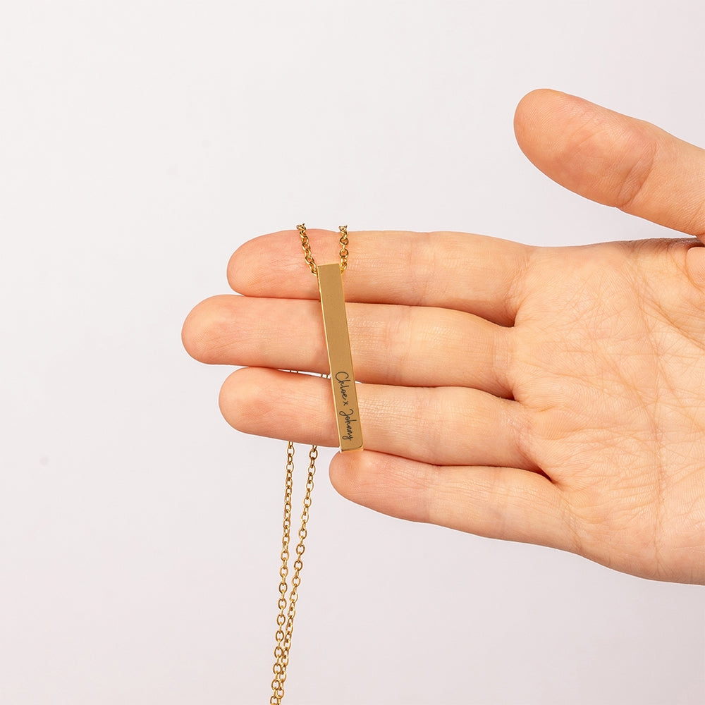 Naamketting met naam van jouw hond hanger bar