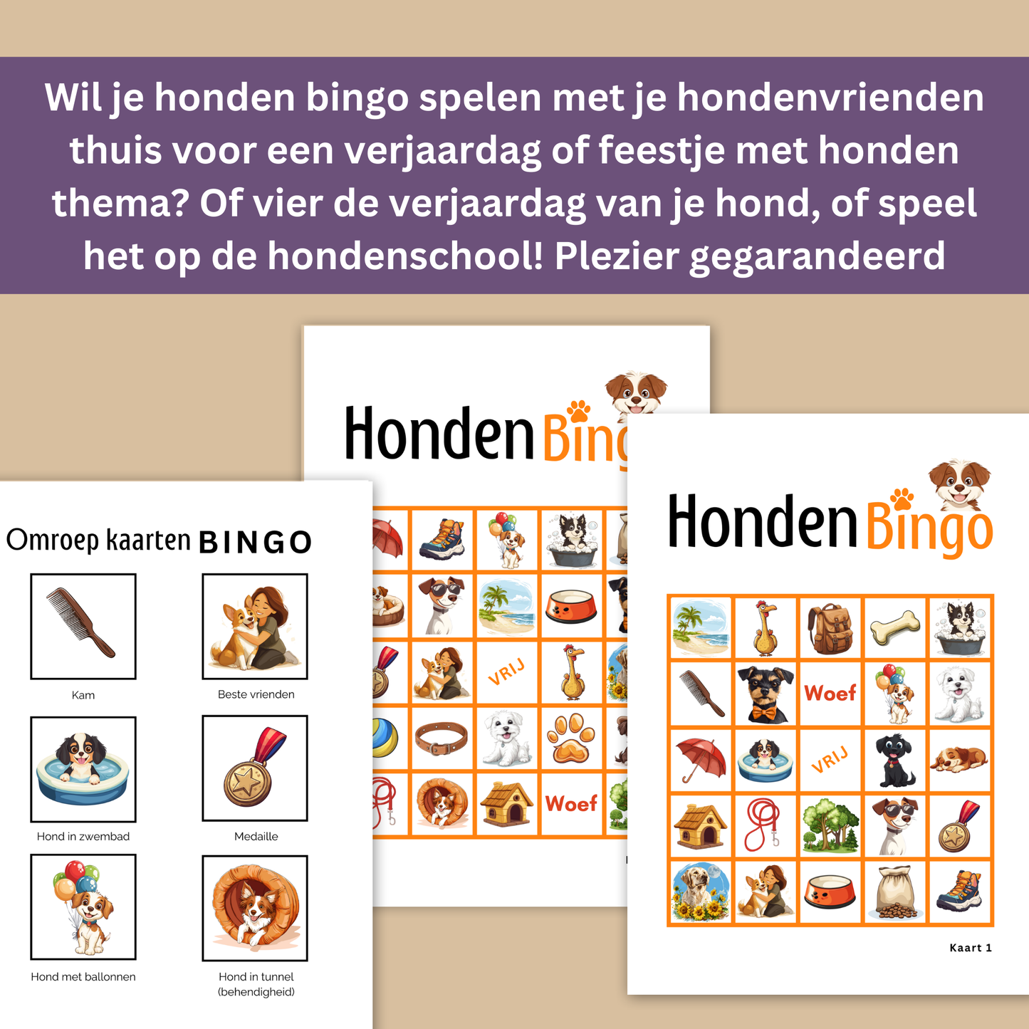 Honden spelletjes online bingo spelen in de kleur oranje