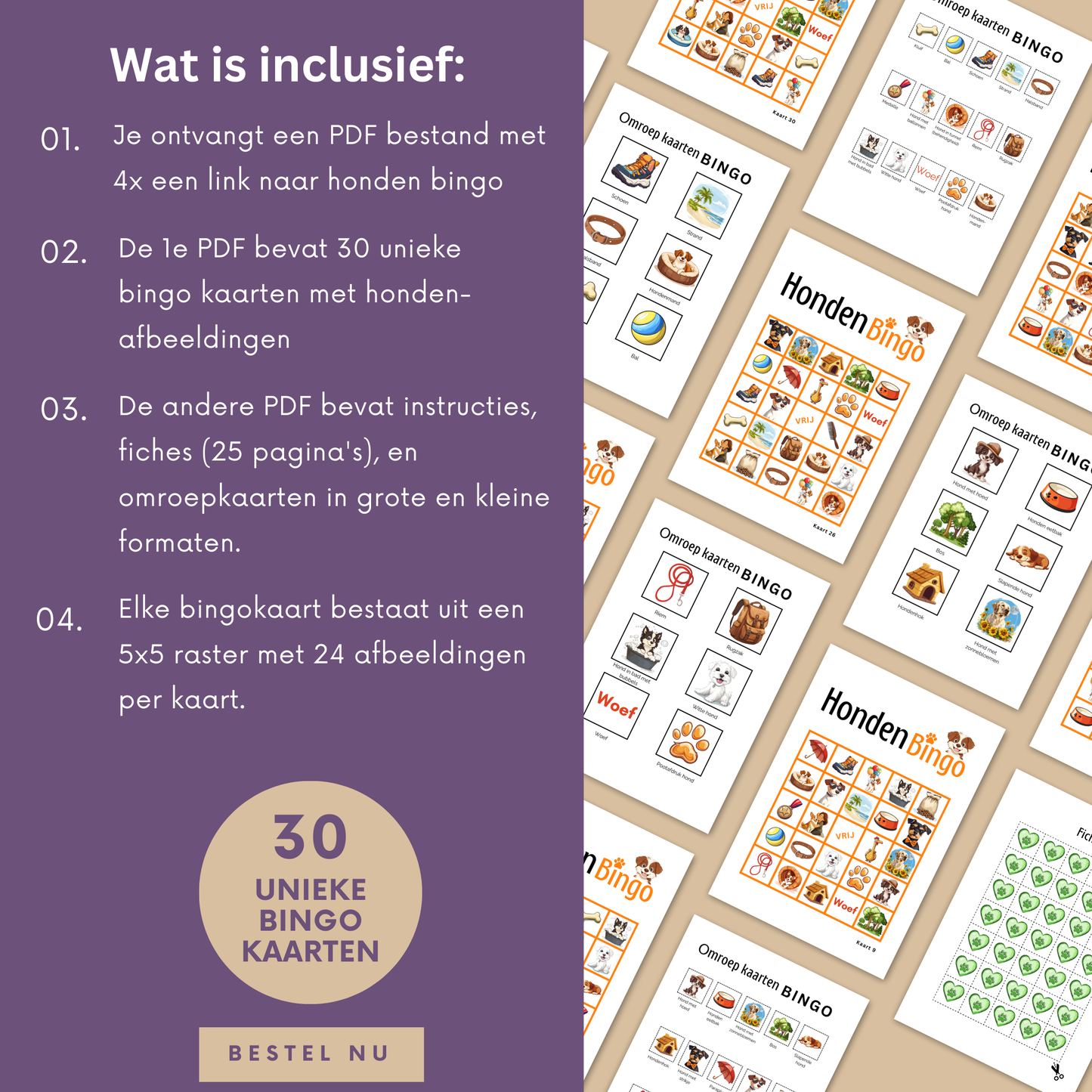 Honden spelletjes online bingo spelen in de kleur oranje