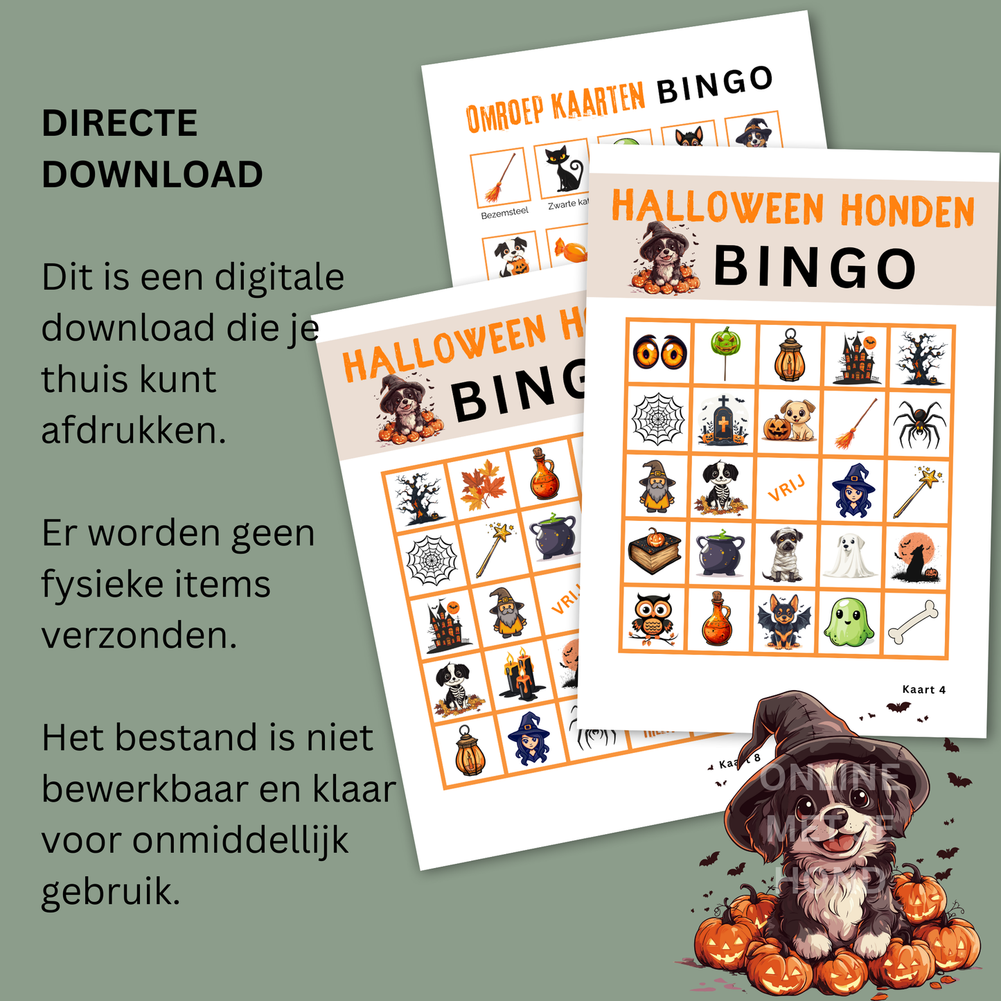 Hond Halloween spelletjes online bingo spel