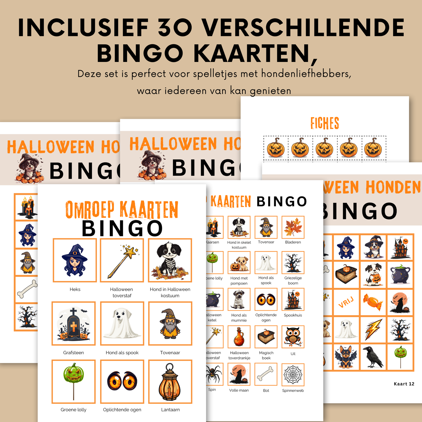 Hond Halloween spelletjes online bingo spel