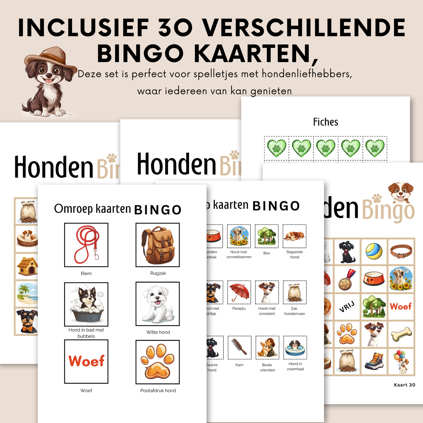 Honden spelletjes online bingo spel kleur beige
