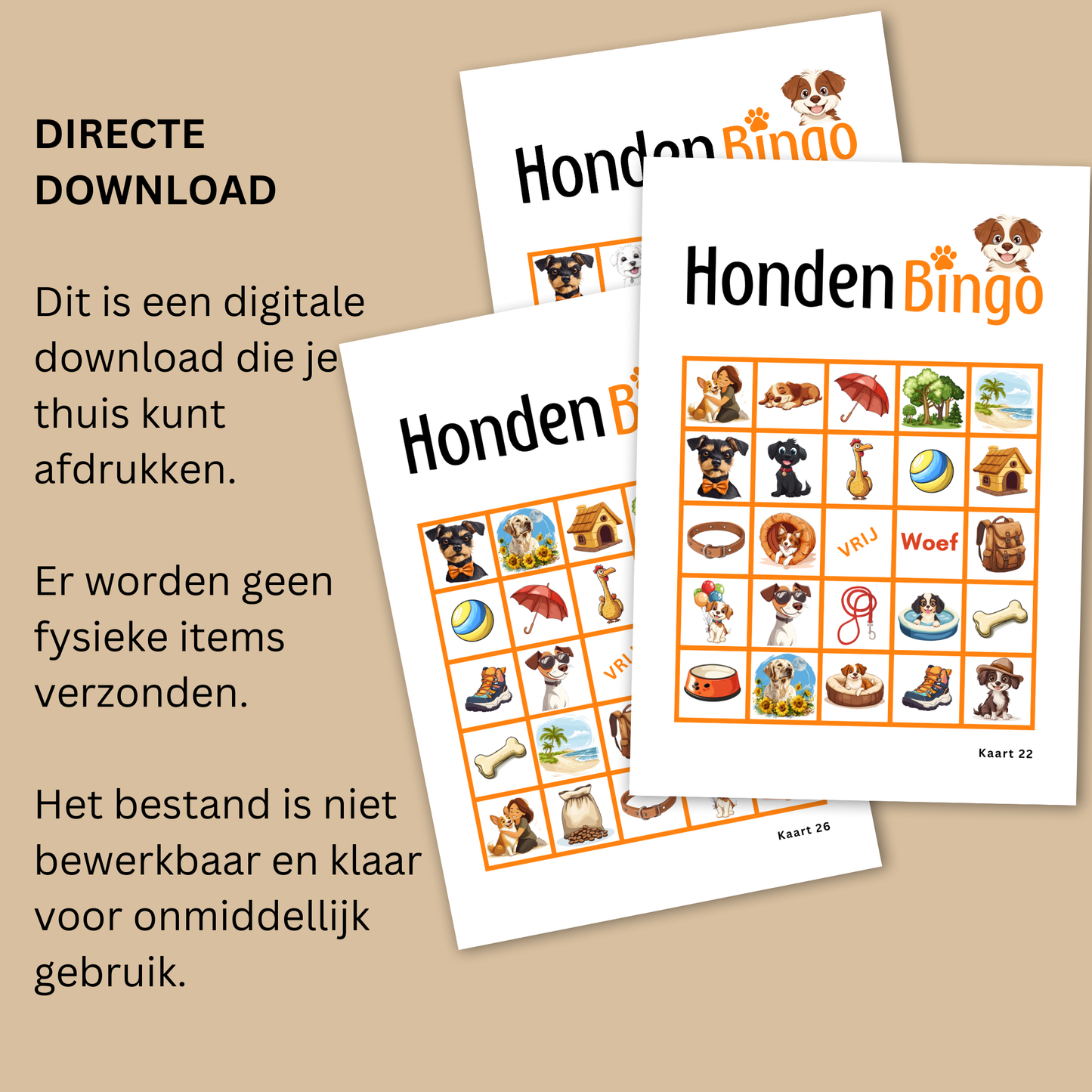 Honden spelletjes online bingo spelen in de kleur oranje