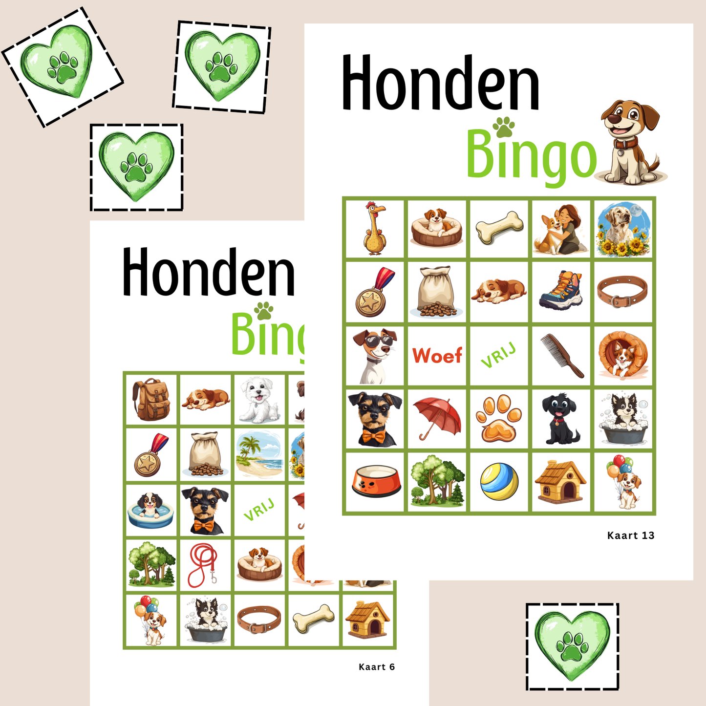 Honden spelletjes honden online bingo spel pdf kleur groen