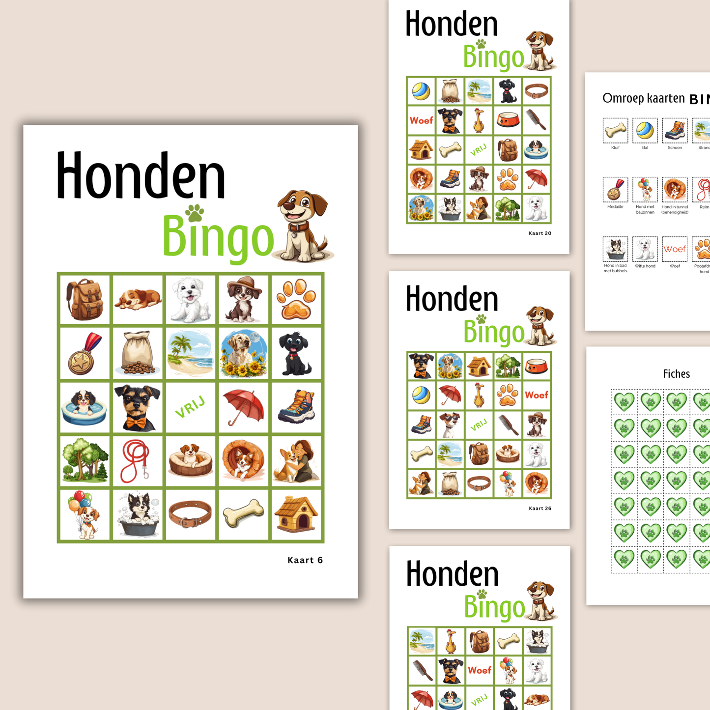Honden spelletjes honden online bingo spel pdf kleur groen
