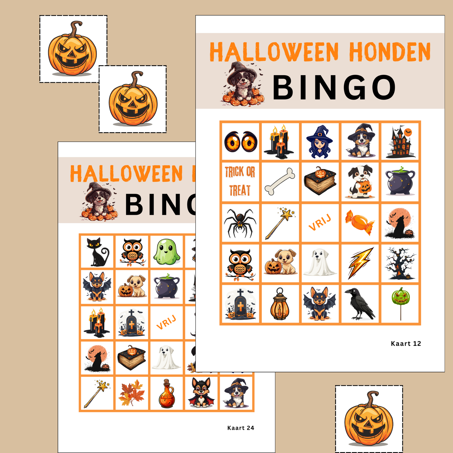 Hond Halloween spelletjes online bingo spel