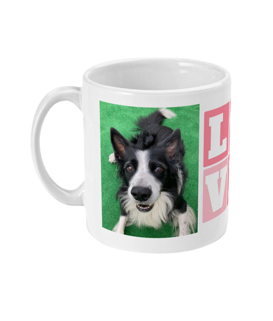 De liefde van een hond mok met foto’s van jouw hond love