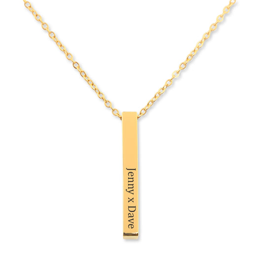 Naamketting met naam van jouw hond hanger bar