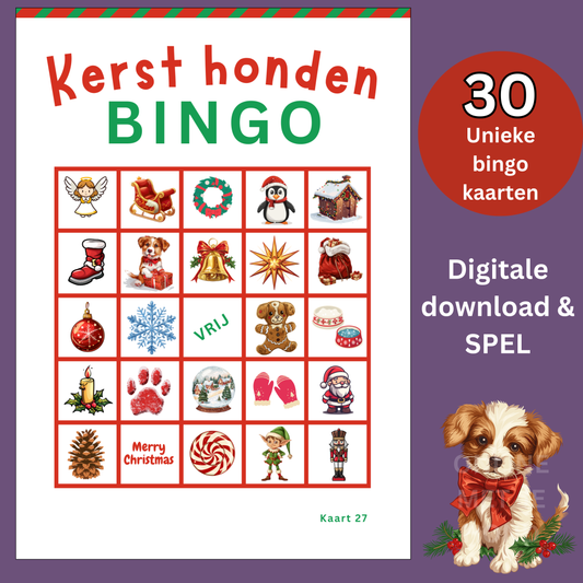 Honden Kerst online bingo spel