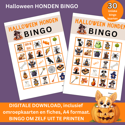 Hond Halloween spelletjes online bingo spel