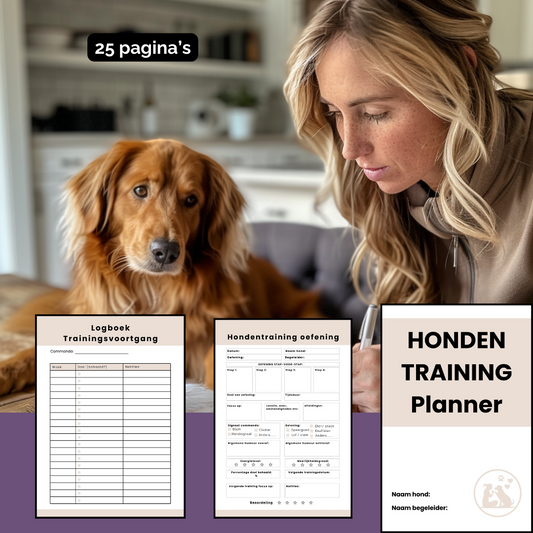 Digitale Hondentraining Planner (bewerkbaar in Canva)