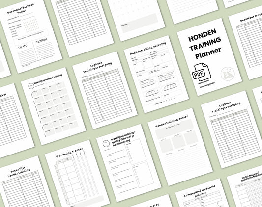 Hondentraining Planner PDF A4 (af te drukken)